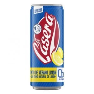 Tinto de Verano Limón La Casera Sin Alcohol Lata 33 CL Pack 8 UD