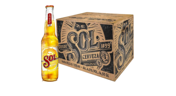 Cerveza Sol 33 cl. Caja 24 UD