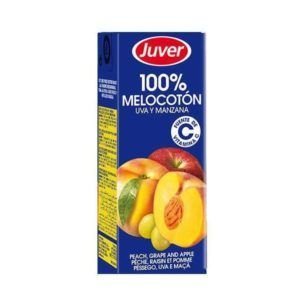 Zumo Juver 100 % Melocotón, Manzana y Uva 20 CL Pack 3 UD
