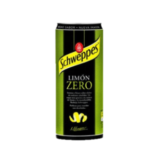 Refresco Schweppes Limón Zero Lata 33Cl Pack 8Ud
