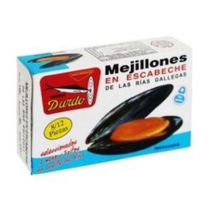 Mejillones Escabeche Fritos Aceite Oliva Dardo 8/12 Piezas