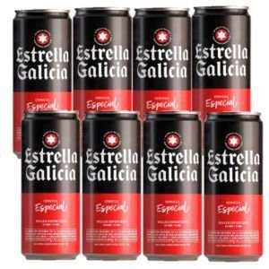 Cerveza Estrella Galicia Especial Lata 33C Pack 8Ud