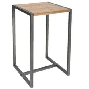 Mesa Alta Negra 60X60 Cm - Precio Fin De Semana
