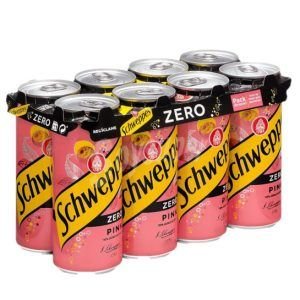 Tónica Schweppes Pink Zero Lata 33Cl Pack 8Ud