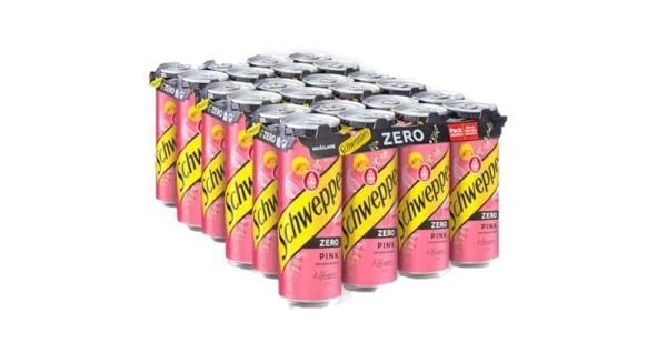 Tónica Schweppes Pink Zero Lata 33Cl Pack 24Ud