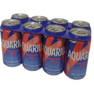 Aquarius Melocotón Lata 33Cl Pack 8Ud