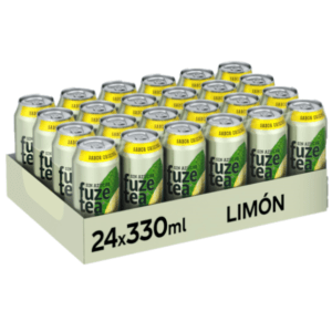 Refresco Fuze Tea Limón Sin Azúcar Lata 33Cl Pack 24Ud