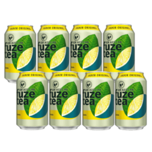 Refresco Fuze Tea Limón Sin Azúcar Lata 33Cl Pack 8Ud