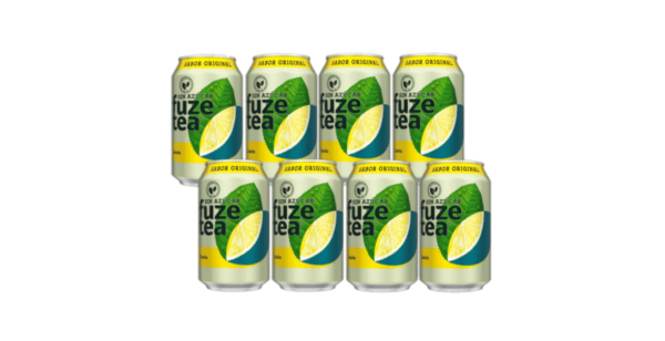 Refresco Fuze Tea Limón Sin Azúcar Lata 33Cl Pack 8Ud