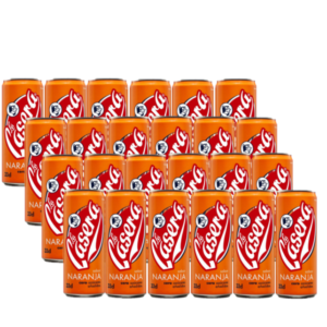 Refresco La Casera Naranja Lata 33Cl Pack 24Ud