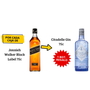 PROMOCION JONNIEH WALKER BLACK LABEL 75CL HASTA FIN DE EXISTENCIAS