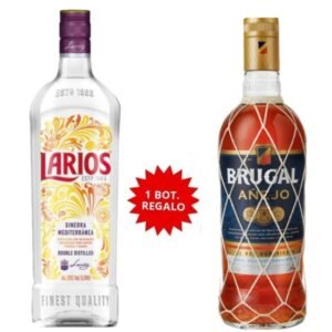 Promo Por Cada Caja Larios 1L 1 Bot De Regalo Ron Brugal Añejo 70Cl Regalo. Hasta Fin De Existencias