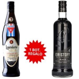 Promo Por Cada Caja De Ron Legendario 70CL 1 Bot De Vodka Eristoff Black Regalo. Hasta Fin De Existencias