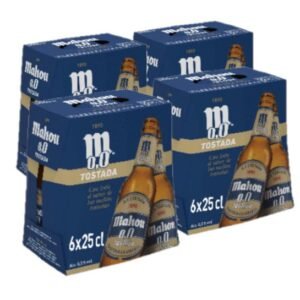 Cerveza Mahou 0,0 Tostada 25Cl Pack 24ud