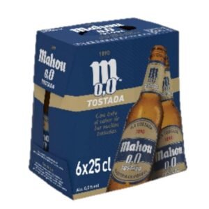 Cerveza Mahou 0,0 Tostada 25Cl Pack 24ud